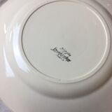 8 flat plates, color Ivory made in france Digoin Sarreguemines