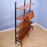 Dutch wall unit in teak by Louis van Teeffelen for WeBe, 1960s
