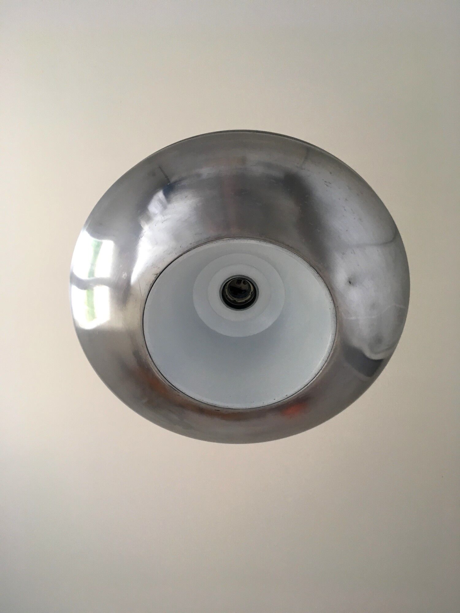 Vintage 60s aluminum hanging lamp