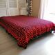 Dessus de lit crochet Vintage, fait main années 60