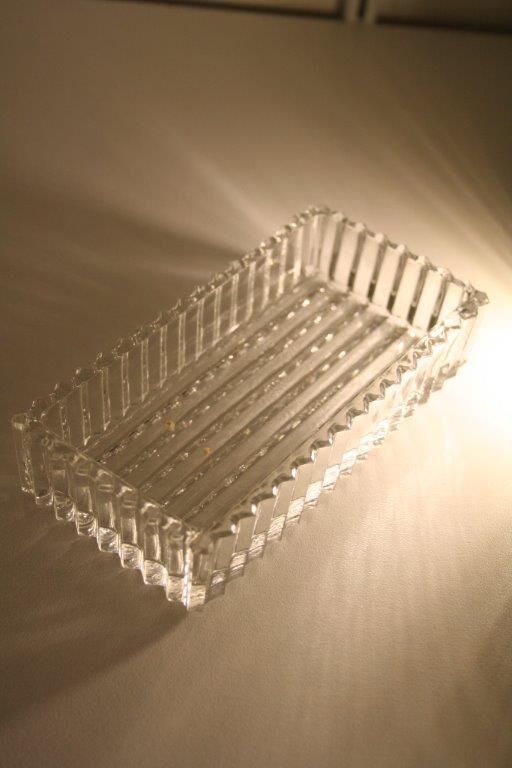 Plteau wood and mirror with 4 compartments glass Deco