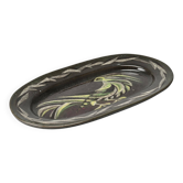 Plat en céramique émaillée, Menelika, Suisse, circa 1950