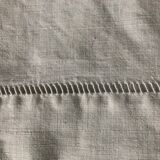 Antique cotton and linen sheet with the monogram M B