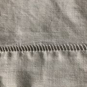 Antique cotton and linen sheet with the monogram M B