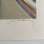 Lithograph signed by Michel Henry - The Île Saint Louis and Notre Dame