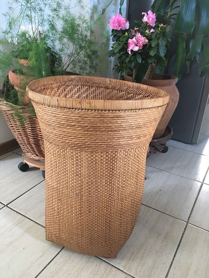 Basket with ethnic style