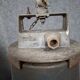 Pair of industrial pendant lights in enamelled sheet metal – 20th century (lot A)