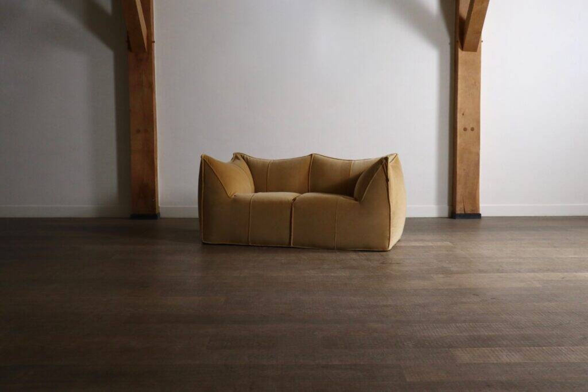 Le Bambole sofa in velvet by Mario Bellini for B&B Italia, 1970s