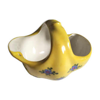 Bouquetière "Panier provençal" Limoges porcelain