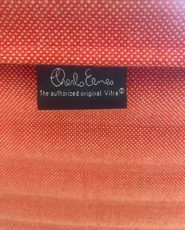 Vitra armchair and footrest set