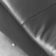 Vintage modern design armchair in black leather – 1990s lounge chair
