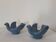 Pair of bird ceramic candle holders vintage Italy