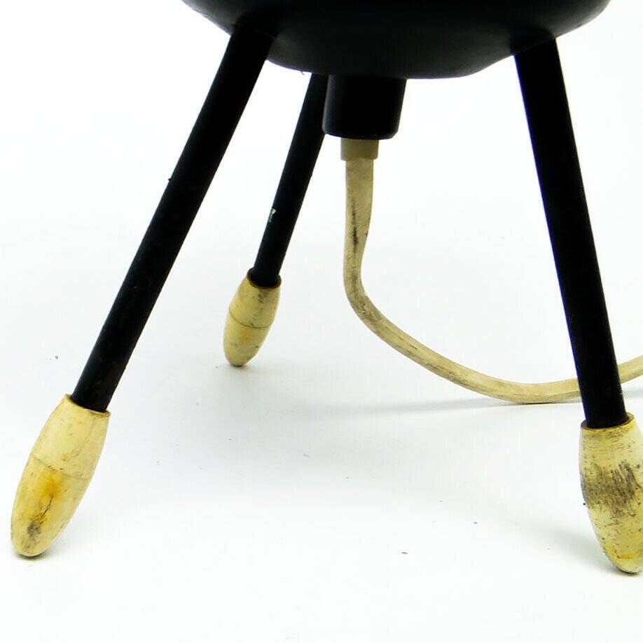 Pop art glass bedside lamp, Poland, 1960s