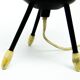 Pop art glass bedside lamp, Poland, 1960s