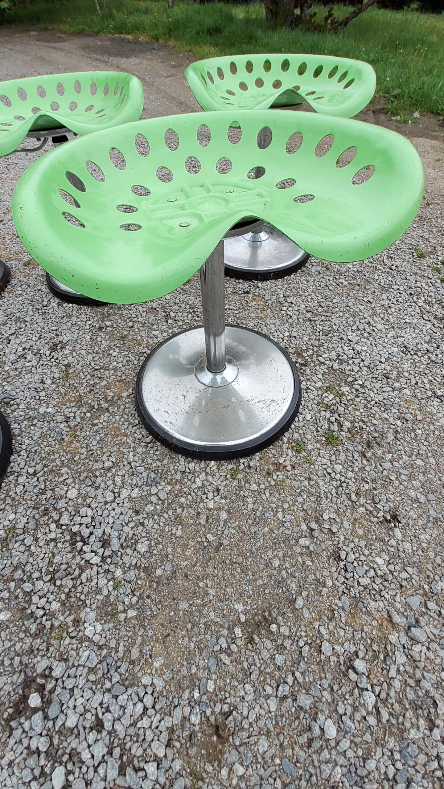 Set of 5 stools "reaper" by Etienne Fermigier Mirima editor 1970