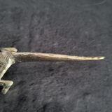 6 vintage knife rests, brass crocodiles, in excellent condition.