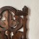Etagère murale ancienne en bois ajouré , XIXe
