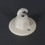 Scarce British Art Deco Pink-Green Aluminium Chandelier & Pink UF Shades