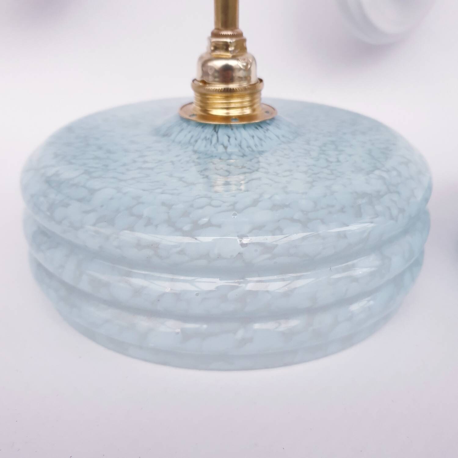 Clichy glass swan neck wall lights