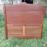 Bed frame double wood  inlay vintage