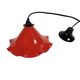 Vintage - 'Tulip' - enamel - metal - pendant lamp - 80s