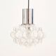 Large Mid Century Bubble Glass & Chrome Ceiling Light By Helena Tynell For Limburg, Germany, 1960s