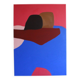 Toile minimaliste couple enlacé "a hug" signée Bodasca