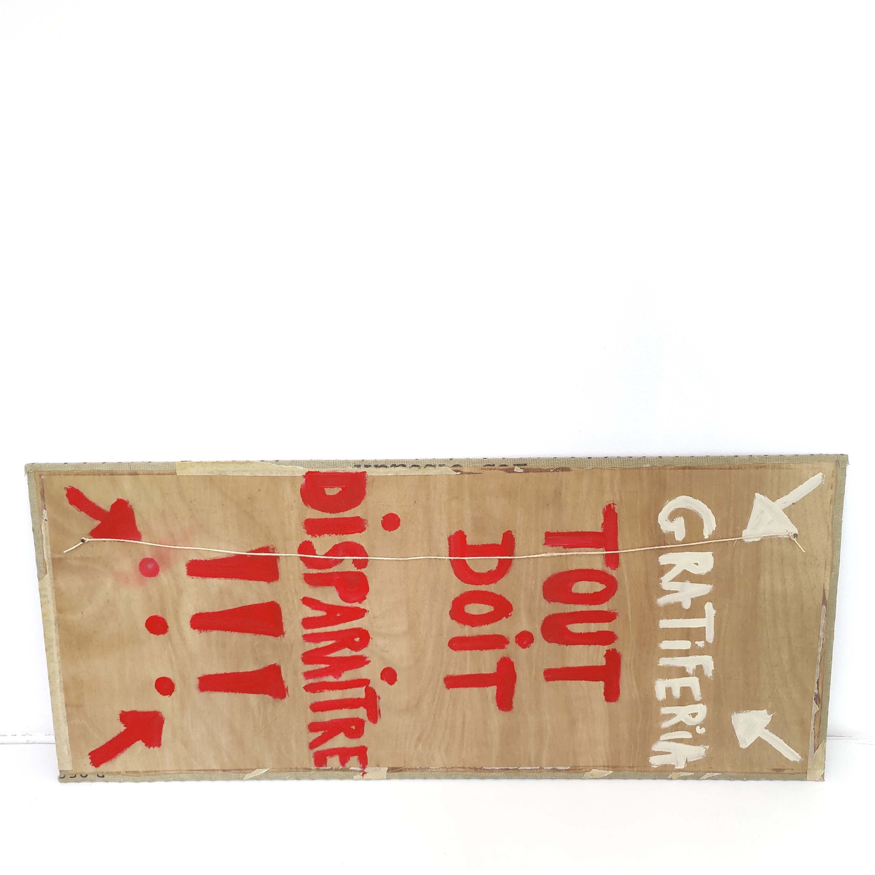 Large tapestry canvas 114 by 49cm 70s