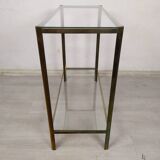 Console laiton verre Broncz