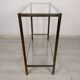 Brass glass console