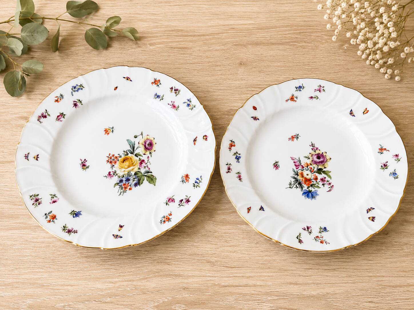 Antique serving dishes