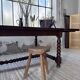 Solid oak table 1900 drapery style XL 280cm with extensions