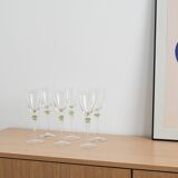 Set of six glasses, Italian design, 1970s, made in Italy