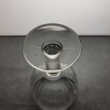 6 molded glass wine glasses