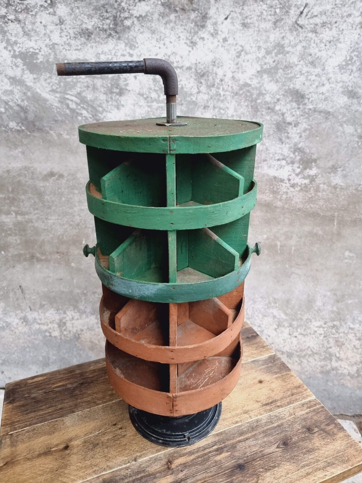 Old carousel rack spice rack étagère 60 cm high