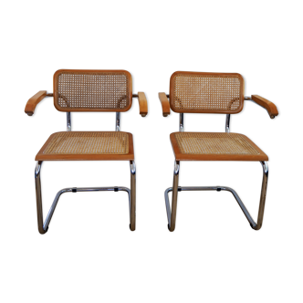 Pair of Armchairs Cesca B64 Breuer