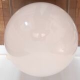 White opaline globe ceiling lamp – 50s/60s