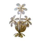 Flower wall lamp pampilles