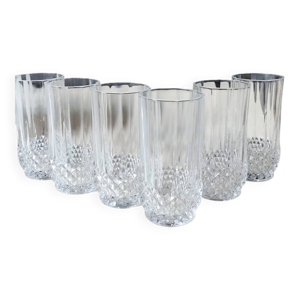 Lot 6 Verres à eau/soda/Orangeade.