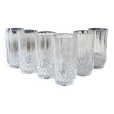 Set of 6 Water/Soda/Orangeade Glasses. Longchamp/Arques Crystal