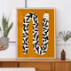 Pop-up Noël 22 - Affiche murale serpent motif végétal 30cm*40cm