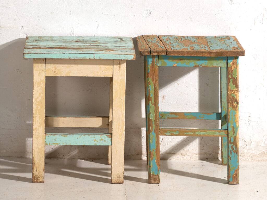 Antique pine bedside tables – Central Europe, circa 1940 #4