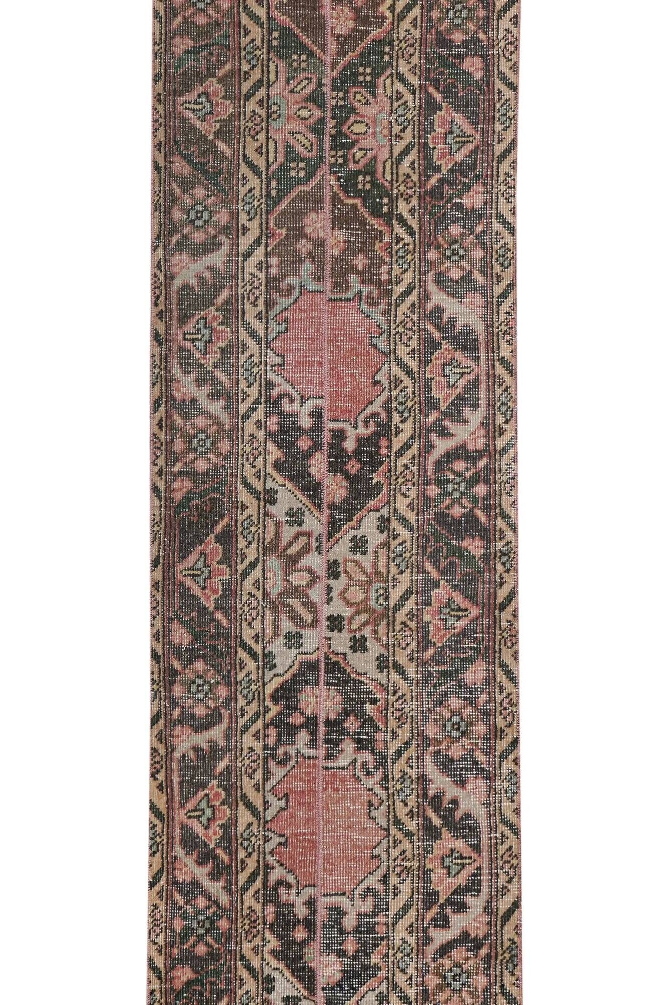 Vintage Turkish hallway rug 54x525 cm