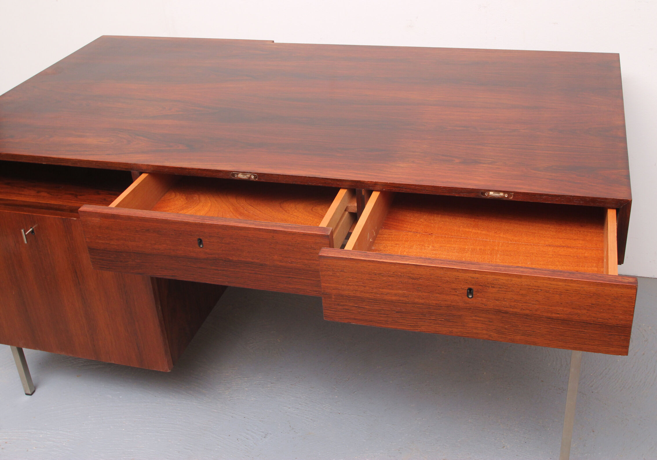 1970s desk in rosewood