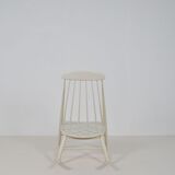 Scandinavian rocking chair with unusual design, 1950s