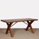 Solid oak dining table, French craftsmanship, 1960.