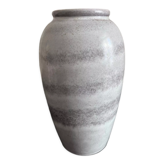 Grey ceramic vase