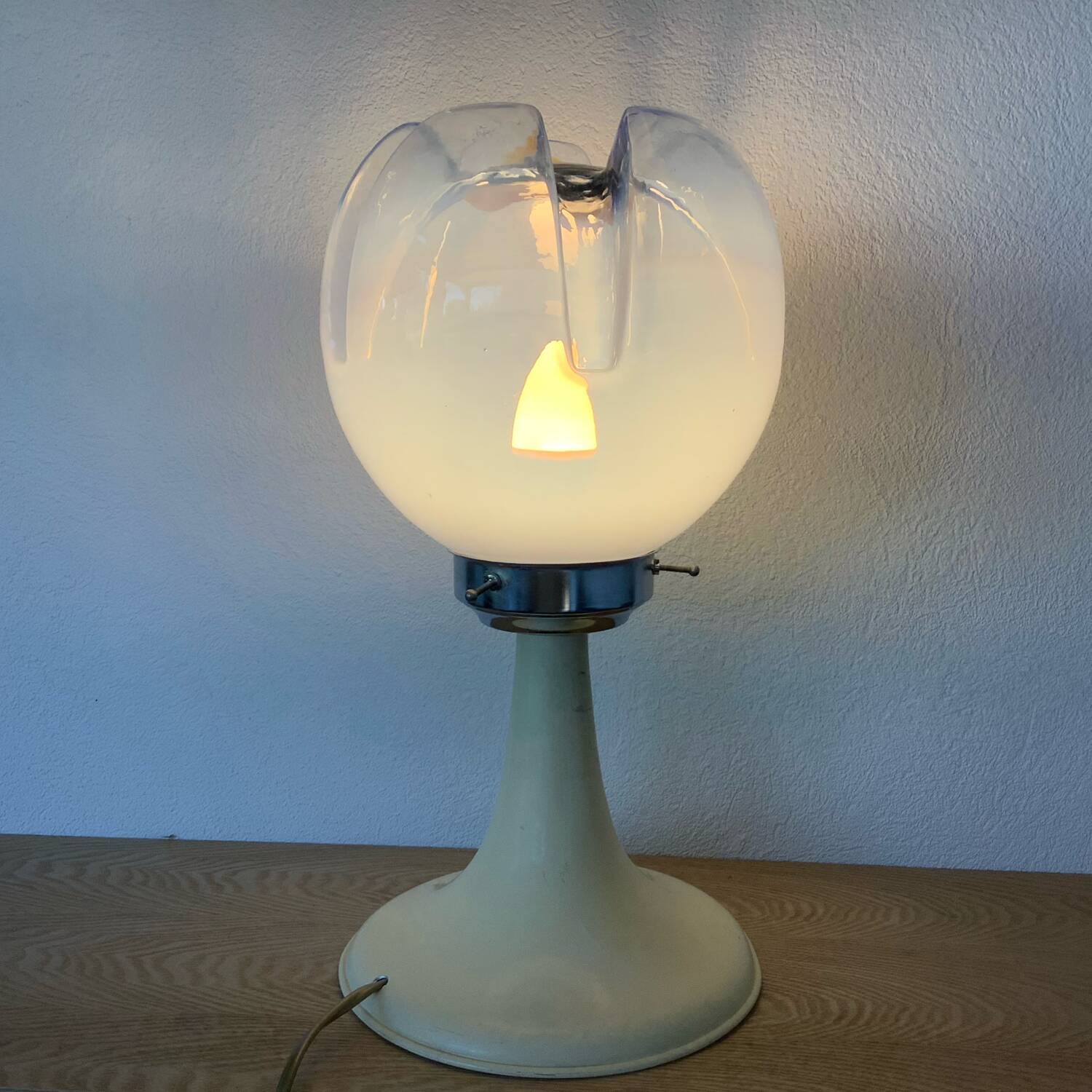 Vintage Lamp 1970 Globe Murano Space Age Italy