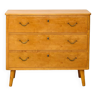 Scandinavian 1960s briarwood chest of drawers