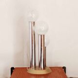 1970s space age vintage floor lamp with multiple lights